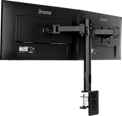 Mbajtës dual monitori iiyama DS1002C-B1, VESA 75x75/100x100, i zi