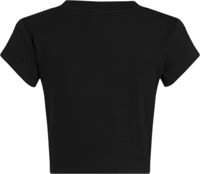 Maicë për femra Calvin Klein Jeans MONOGRAM BABY TEE LV047AB802, e zezë [Madhësia: M]