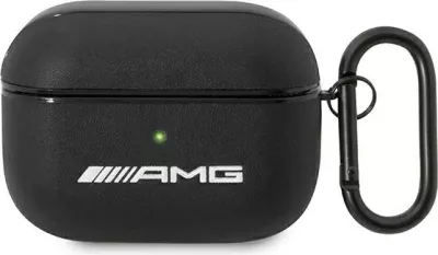 Mbështjellës Mercedes AMG Leather Big Logo për AirPods Pro, i zi