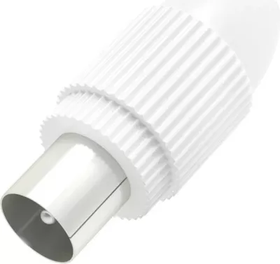 Wtyk antenowy Hama, mini-jack 3.5mm (4pin), bardhë