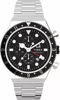 Orë dore për meshkuj Timex, e zezë