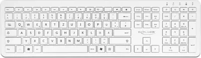 Tastierë wireless DeLOCK 12014, Full-size 100%, QWERTZ gjermane, RF 2.4 GHz, e bardhë