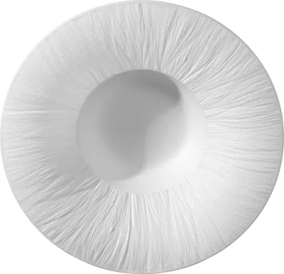 Pjatë e thellë porcelani Fine Dine Fiord 270mm e bardhë, set 3 copë