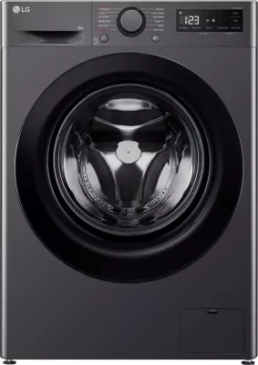 Makine larëse, LG F2WR508SBM, 8 kg, 1200 rpm, AI DD dhe Steam, Slim, e zezë