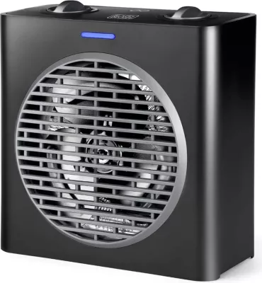 Kalorifer elektrik Black+Decker BXSH2003E 2000W, 2 nivele, funksion ventilimi, i zi