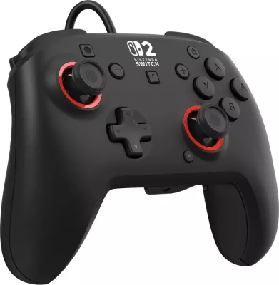 Kontroller lojërash Turtle Beach Rematch për Nintendo Switch 2, me kabllo USB 3 m, Hall-Effect, 3.5 mm, i zi