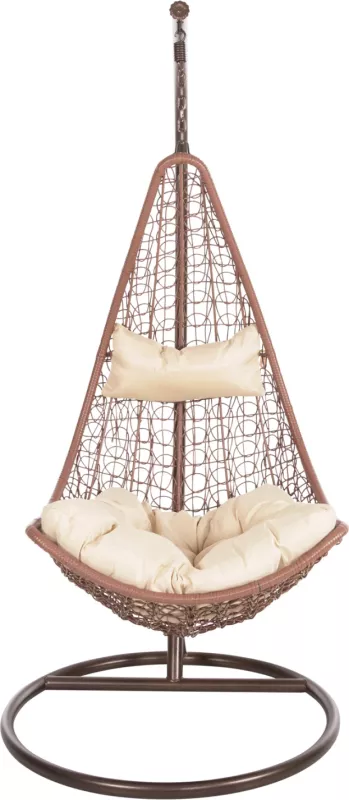 Fole varëse njësh MILLIE, metal ngjyrë kafe, ratan sintetik ngjyrë kafe, Φ95x195H cm