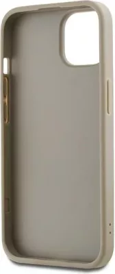Mbështjellës DKNY Wrist Strap Stock Logo për iPhone 15/14/13, bezhë