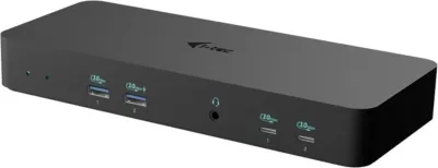 Doking stacion i-tec USB-C Intelligent Triple Display Dock PD100W, e zezë