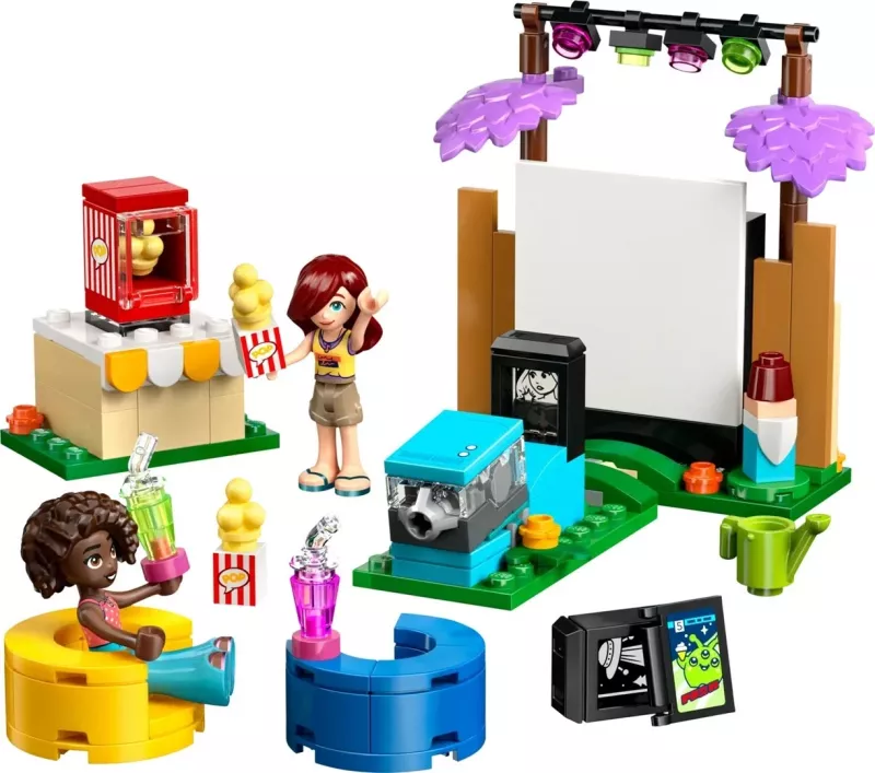 Set lodrash LEGO Friends 42642 Friendship Movie Night, 154 pjesë, me 2 minifigura