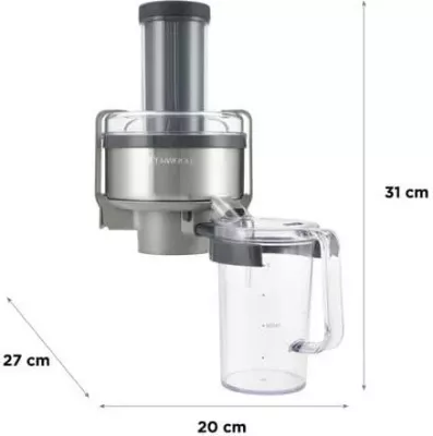 Shtojcë shtrydhëse agrumesh Kenwood AT641, çelik inox, gri