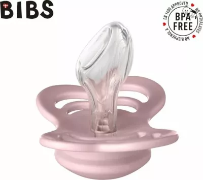 Biberon Bibs Couture M silikon ortodontik, pink plum