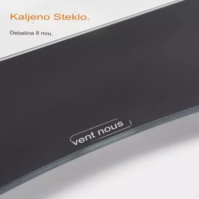 Mbajtëse monitori VONHAUS 3000294 XL 100 cm, xham i temperuar, deri 30 kg, për 2 monitorë, e zezë