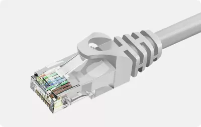 Kabllo rrjeti Ethernet ZOY ZCR05Y Cat 6 UTP CCA 0.5 m RJ45-RJ45, e verdhë