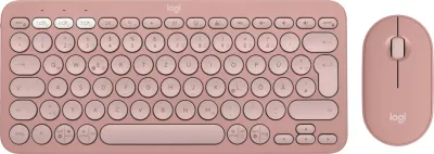 Set tastierë dhe maus Logitech Pebble 2 Combo, Deutsch, rozë