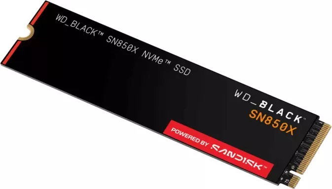 SSD disk SanDisk WD Black SN850X WDS100T2X0E 1TB M.2 2280 PCIe 4.0 NVMe, e zezë
