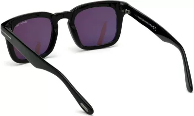 Syze dielli për meshkuj Tom Ford DAX FT0751-N 01A, të zeza [Ngjyra: 50]