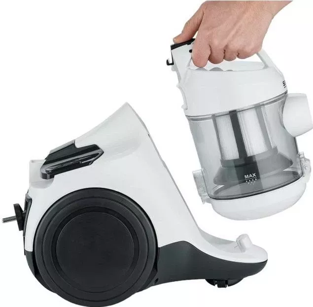 Fshesë me korrent Severin CY 7103, pa qese, 1L, 850W, e zezë-bardhë