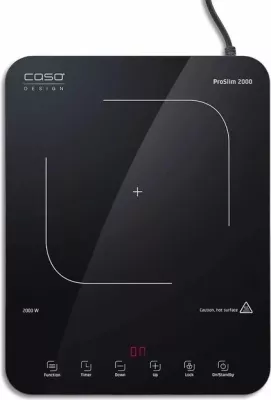 Pllakë induksioni CASO ProSlim 2000 2000W, 1 zonë, Sensor-Touch, timer 240 min, e zezë