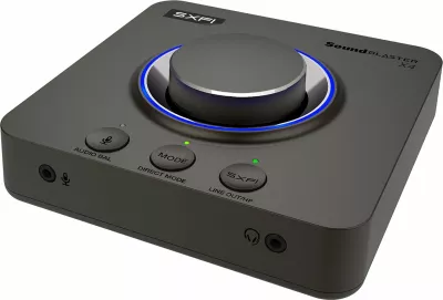 Kartelë zëri ekstern Creative Sound Blaster X4 (70SB181500000), USB-C, 7.1, 24-bit/192 kHz, 114 dB, e zezë