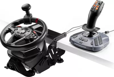 Joystick gaming Thrustmaster SimTask FarmStick për PC, e zezë/gri