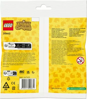 Set ndërtimi LEGO Animal Crossing 30662 Maple’s Pumpkin Garden, multikolor