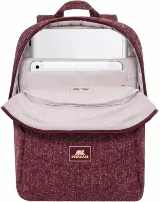 çantë shpine për laptop RIVACASE 7923, 13.3\", waterproof tweed, e kuqe