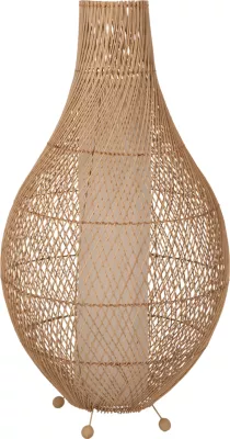 Llambë dyshemeje prej ratani, ngjyrë natyrale, FH7835, Φ55x101H cm
