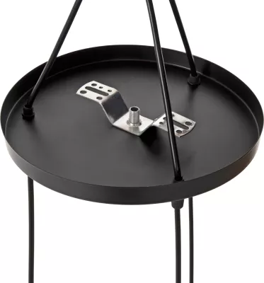 Llambë varëse tavani, FH4076, 3-drita, metal i zi, Φ23x122Hcm