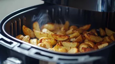 Fritore me ajër të nxehtë AIWA CHUKUMA AFR-7000 7L 1800W, e zezë/inoks