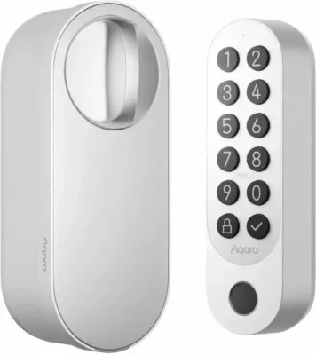 Bravë inteligjente AQARA Smart Lock U200 (EL-D02D-W), Thread/Bluetooth/NFC, IPX5, e bardhë, kit