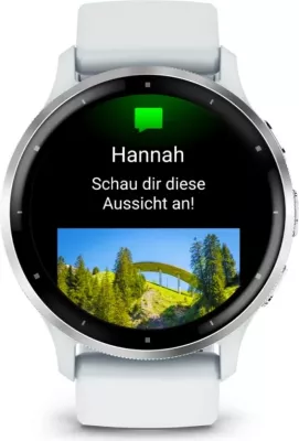 Smartwatch Garmin Venu 3, 45 mm, AMOLED, GPS, Wi-Fi, Bardhë