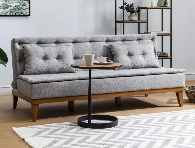 Divan 3-vendësh, shtrat, Atelier del Sofa, ngjyrë gri, Fuoco
