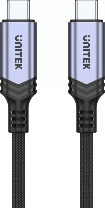Kabllo karikuese Unitek, USB-c,  2m, e zezë 