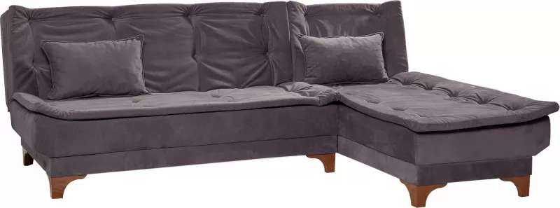Kënd divan-krevat Atelier del Sofa, kënd i djathtë, ngjyrë antracit