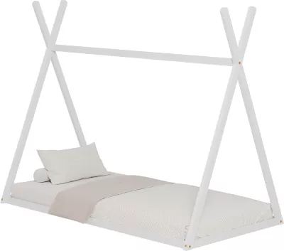 Krevat për fëmijë MUNK FH681.03 t.MONTESSORI dru pishe i bardhë për dyshek 190x90cm