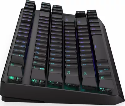 Tastierë mekanike gaming Endorfy Thock TKL Wireless EY5A081, Kailh Box Black, RGB, Bluetooth/2.4GHz/USB, US layout, e zezë