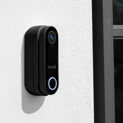 Zile e mençur Hombli Smart Doorbell Pack, e zezë, e bardhë, IP65, 2-way