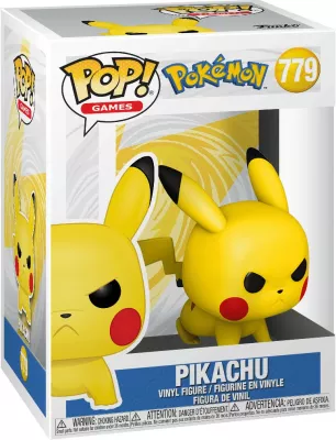Figurinë koleksionuese vinyl Funko POP! Games Pokémon Pikachu Attack Stance, e verdhë