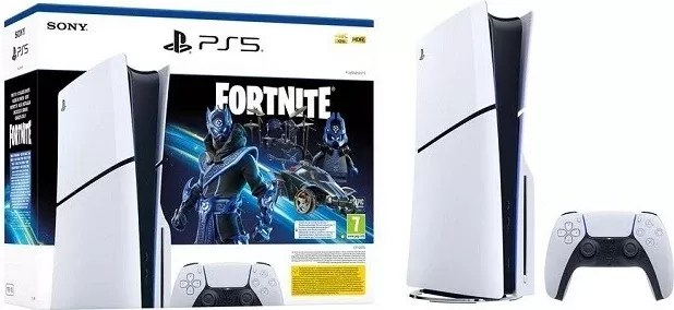Konsolë lojërash Sony PlayStation 5 Slim 1TB me Fortnite, e bardhë
