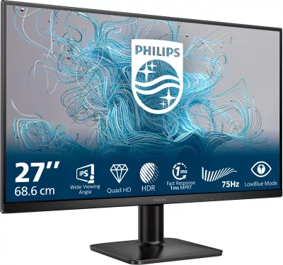 Monitor Philips 27E2N1500L/00, 27 inç, Quad HD, 75Hz, i zi