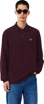 Maicë polo me mëngë të gjata për meshkuj Lacoste L1312, vjollcë rrushi