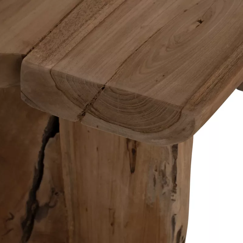 Stol FH9347 dru tik ngjyrë natyrale 80x40x45
