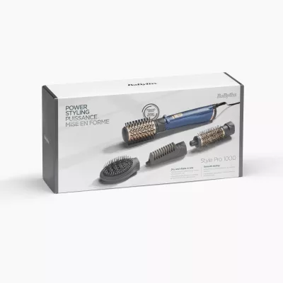 Furçë elektrike për flokë BaByliss Style Pro AS965E, me aksesorë, blu