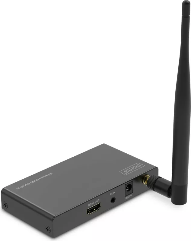 Marrës HDMI pa tela Digitus DS-55346, 1920 x 1080 piksel, AV marrës, 100 m, Wireless, Ngjyrë e zezë