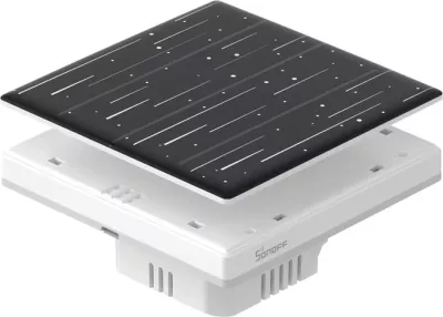Kapak dekorativ Sonoff T5-4C-86-star për çelës të mençur me prekje, i zi
