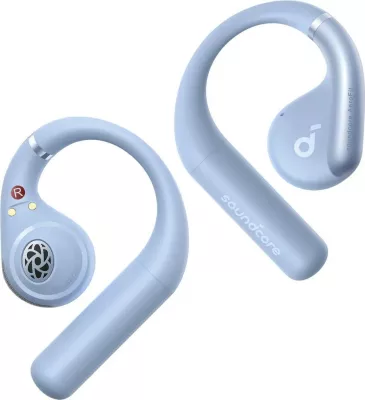 Kufje Anker Soundcore AeroFit, Bluetooth, open-ear, IPX7, blu e çelët