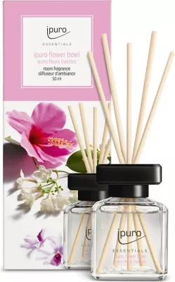 Aromë ambienti ipuro essentials flower bowl, shishe qelqi, 50ml, 5x6x15cm