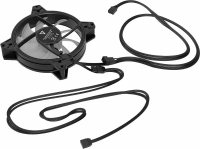 Ventilator kasë PC Modecom Volcano Apex 120 ARGB Reverse FAN-APEX-120R-ARGB-100 120mm PWM, i zi