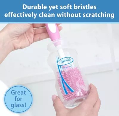 Furçë për pastrimin e biberonave Soft Touch Dr. Brown's, rozë